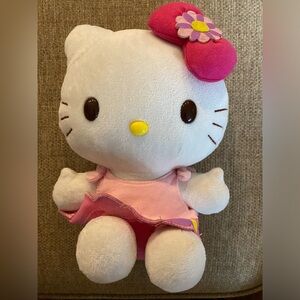 SANRIO HELLO KITTY pink rainbow bow daisy flower dress